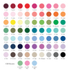 a grid of various colors, likely representing different shades of paint or pigments. The colors are arranged in rows and columns, with each color occupying its own space. The image does not contain any text or additional objects, and the focus is on the colors and their arrangement.