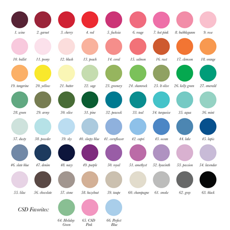a grid of various colors, likely representing different shades of paint or pigments. The colors are arranged in rows and columns, with each color occupying its own space. The image does not contain any text or additional objects, and the focus is on the colors and their arrangement.