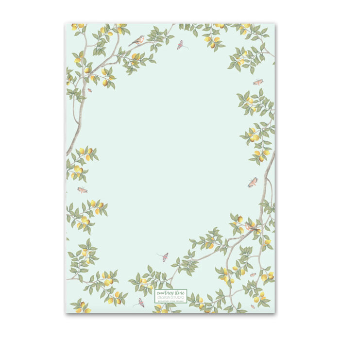 Mint Chinoiserie Vine Invitations