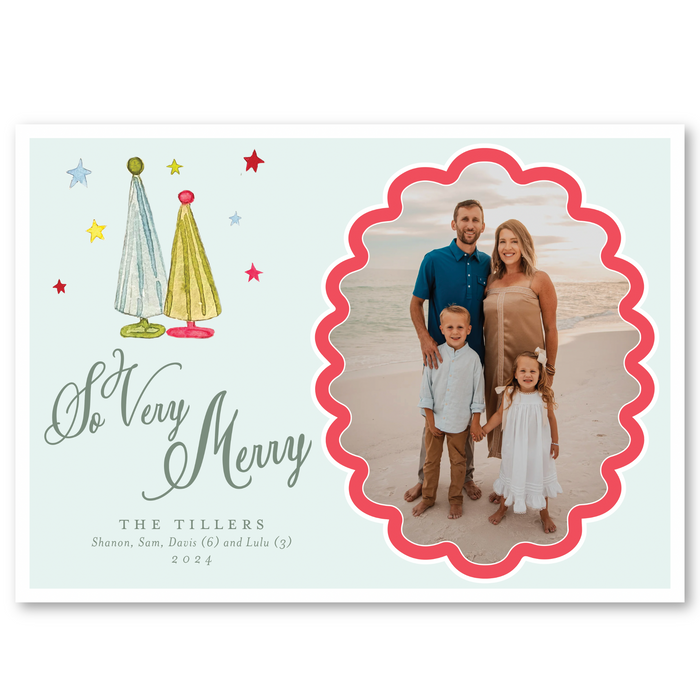 'Glass Tree' Holiday Card | Horizontal