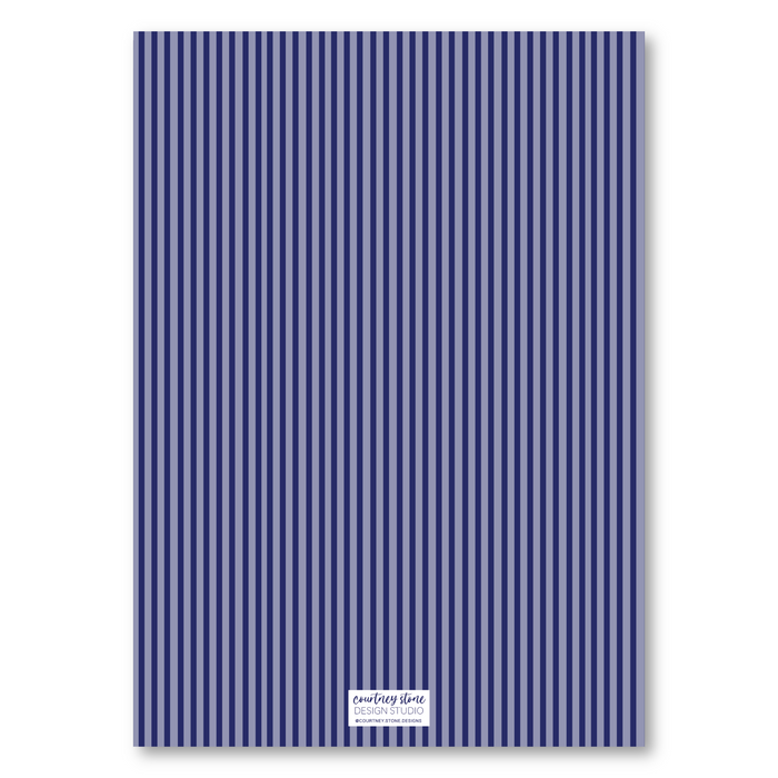 Evergreen Heirloom Holiday Card - Navy