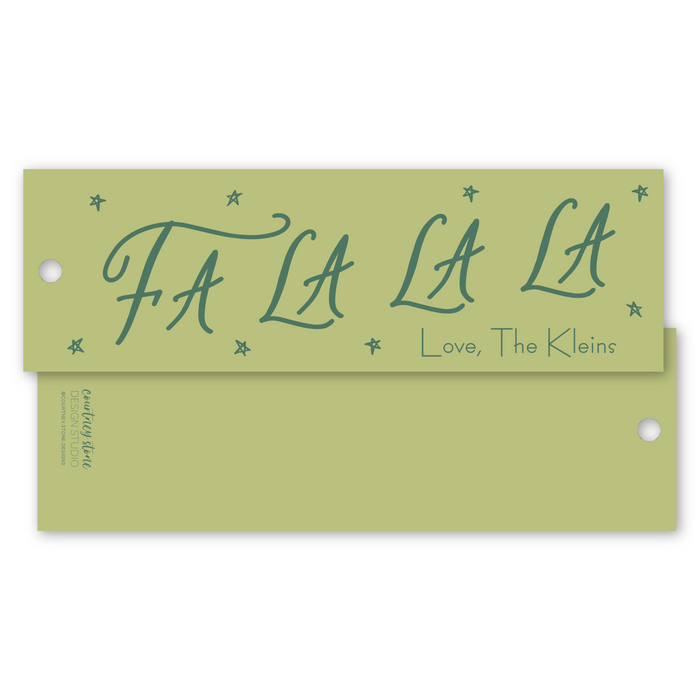 Fa La La Holiday Gift Tag