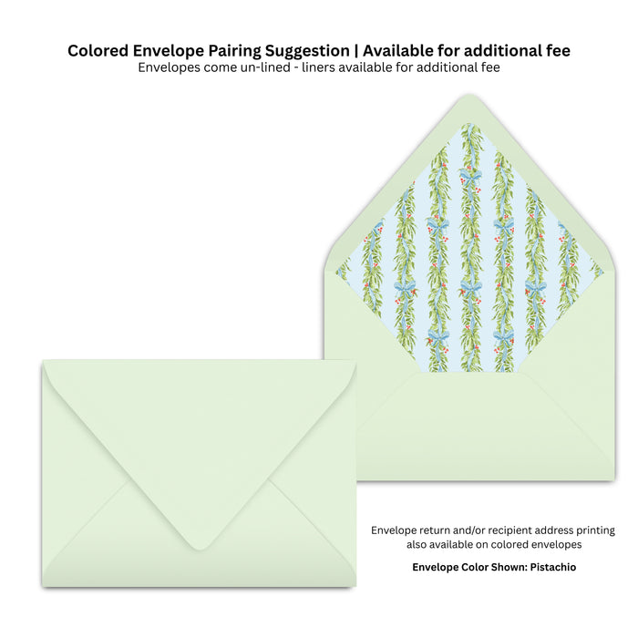 Classic Eucalyptus Laurel Holiday Card