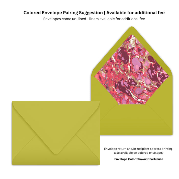 Red Marble Holiday Card