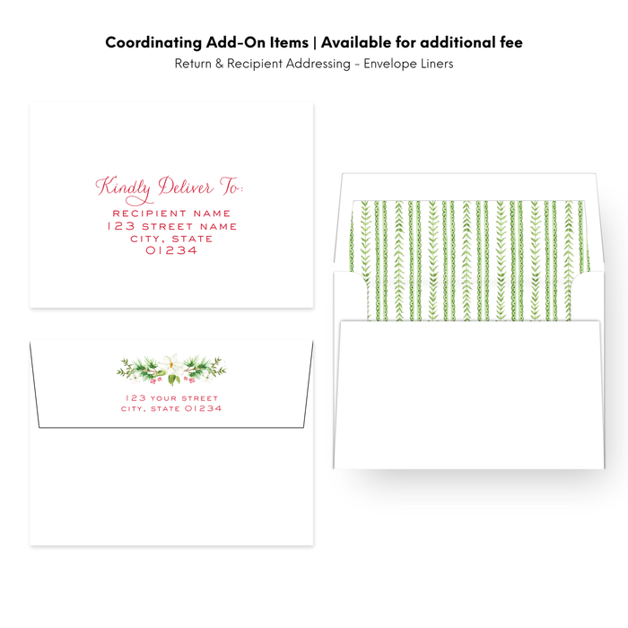 Dogwood Border Holiday Card