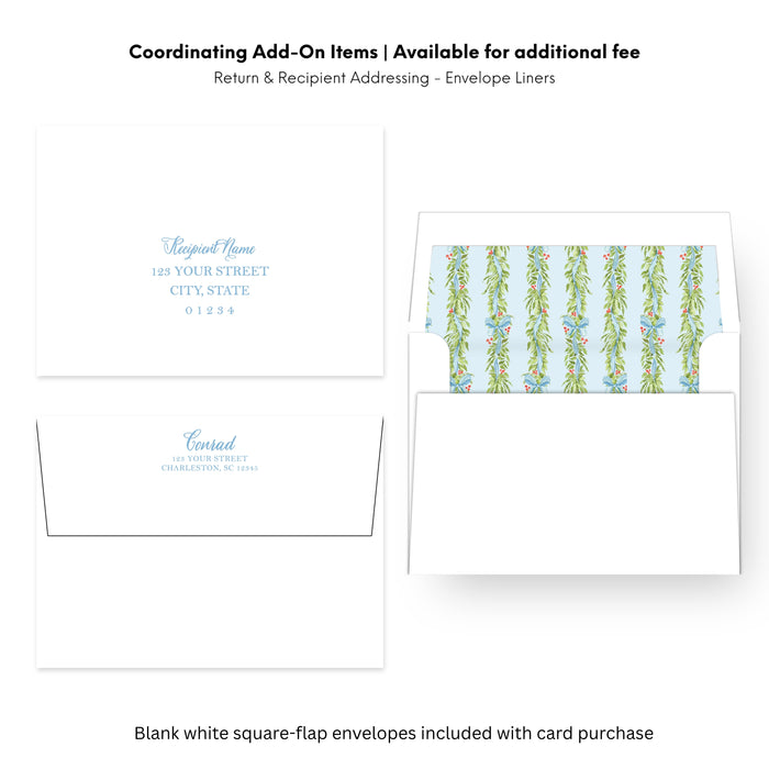 Classic Eucalyptus Laurel Holiday Card