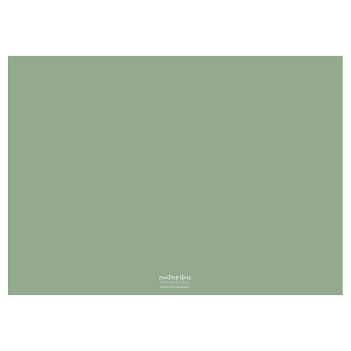 Chinoiserie Frame Holiday Card - Horizontal - Green