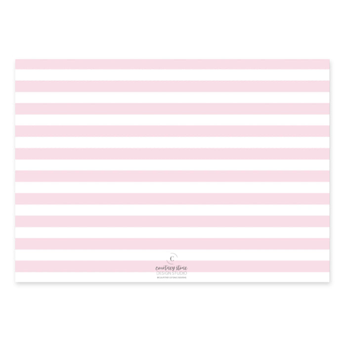 Pink Tree Announcement Holiday Card - Horizontal