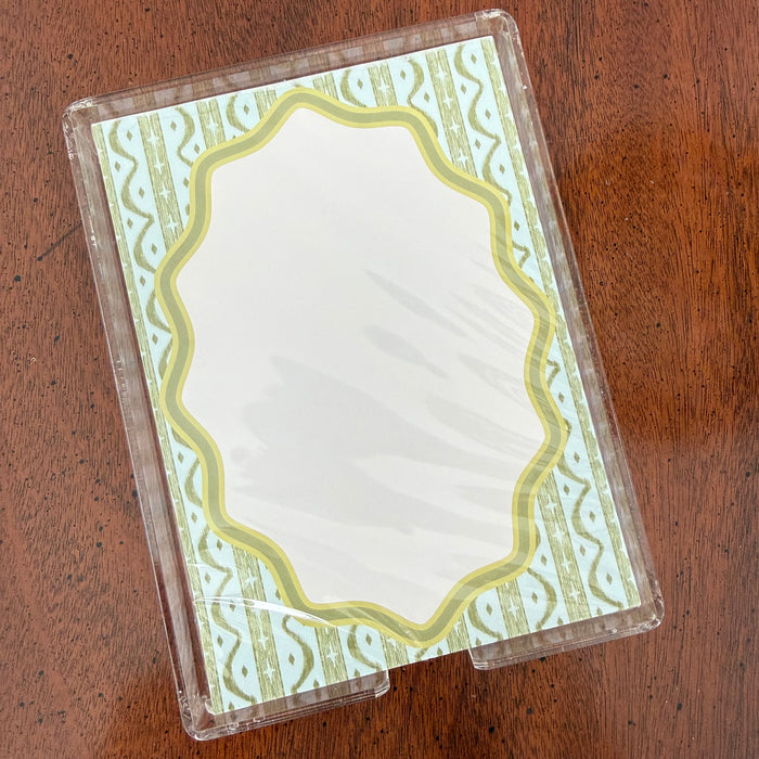 Notepad + Acrylic Tray Set #4