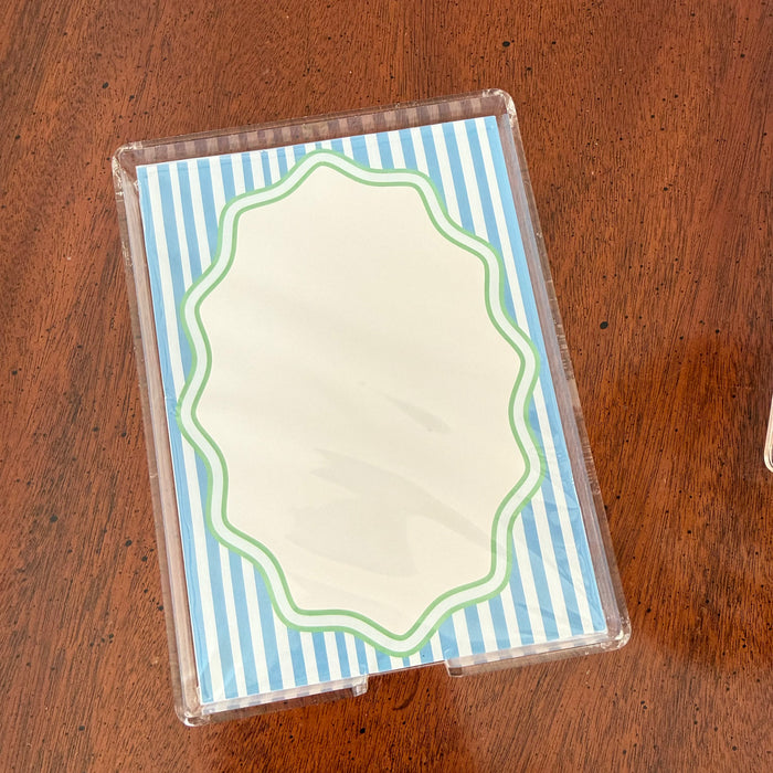 Notepad + Acrylic Tray Set #1