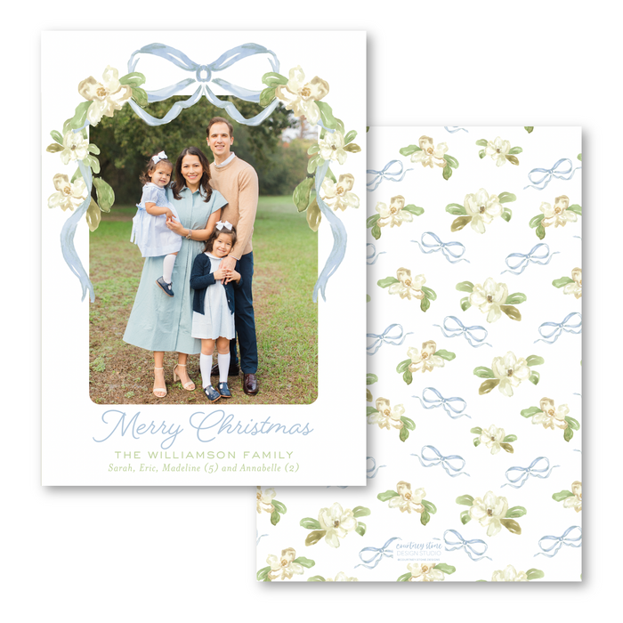 'Magnolia Blooms' Holiday Card