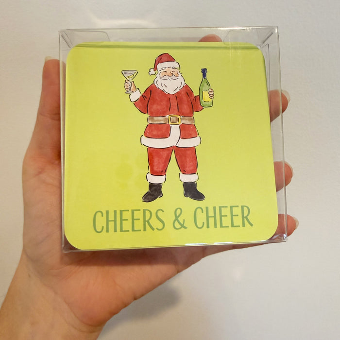 Cheers & Cheer Paper Coaster Set