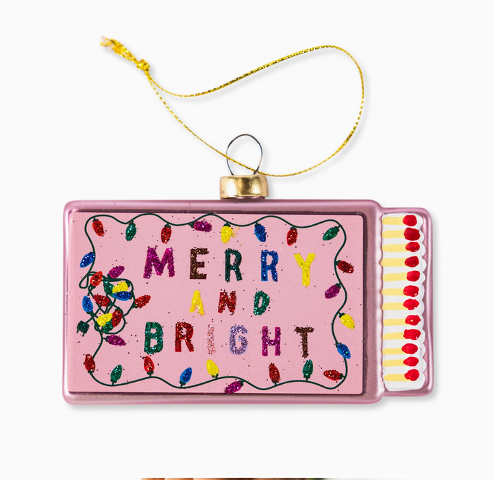 Merry & Bright Matchbook Holiday Ornament