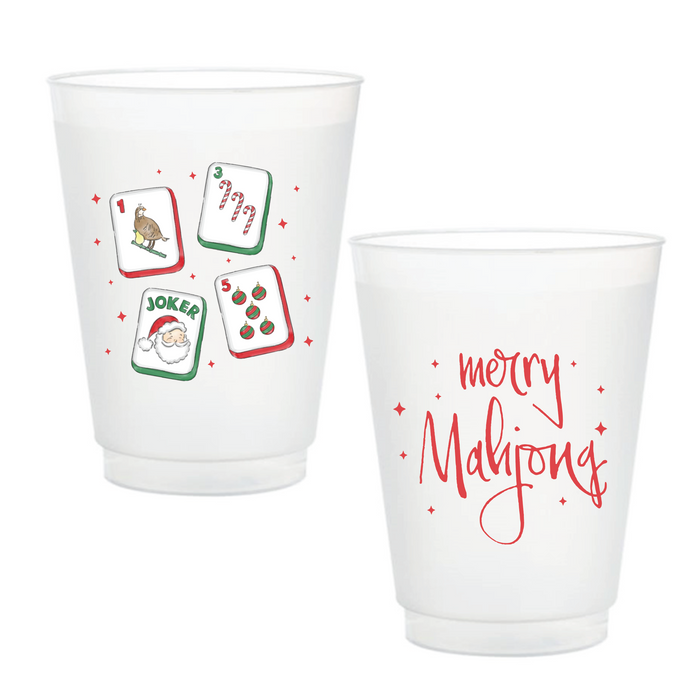 PRE-ORDER: Merry Mahjong Frosted Cup Set