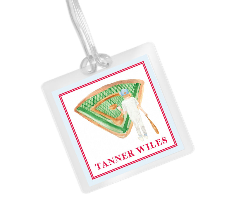 Laminated Bag Tag - Baseball