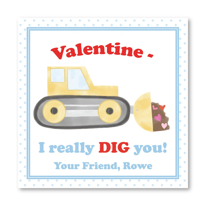 Blue Digger - Printed Valentine