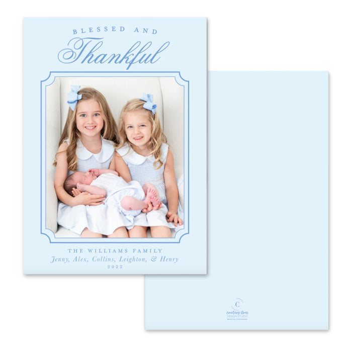 Blessed & Thankful Holiday Card