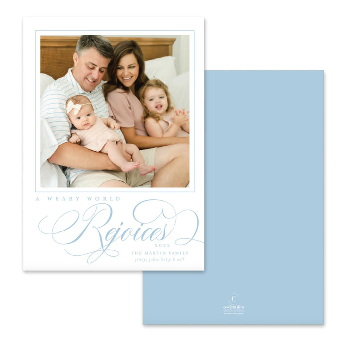 A Weary World Rejoices Holiday Card