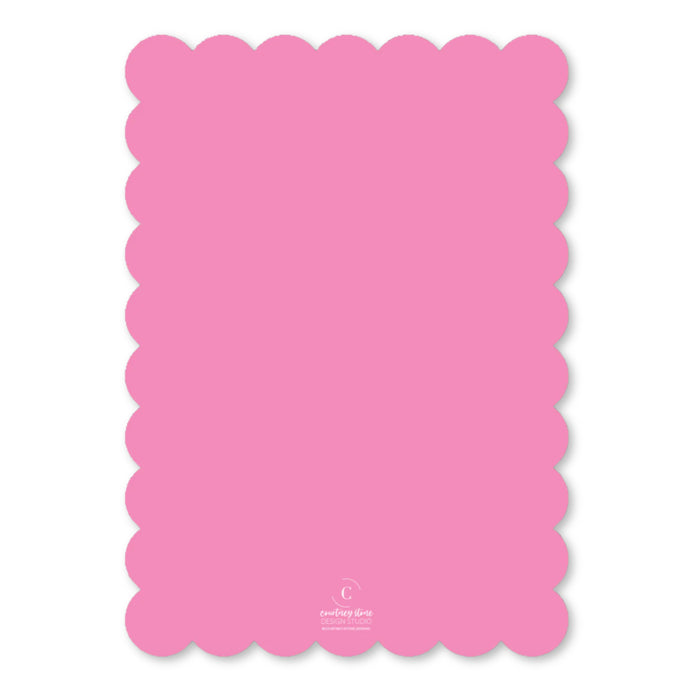 Scallop Trim Cut-Out New Years/Valentines Card