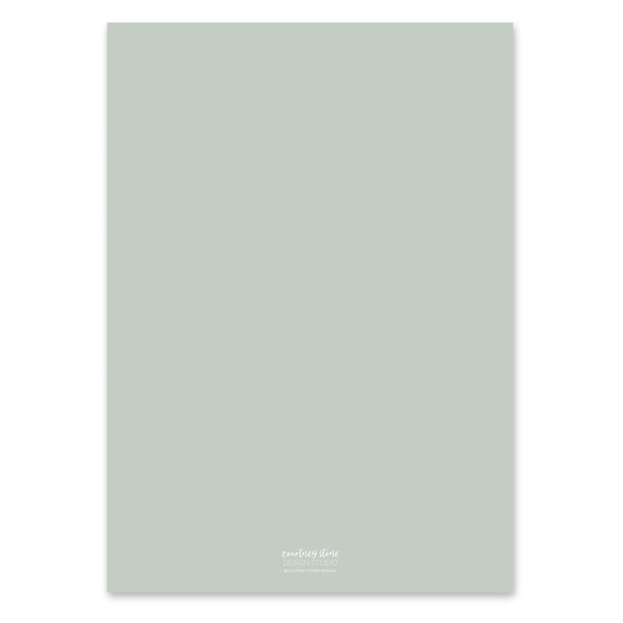 Eucalyptus Laurel Holiday Card - Green
