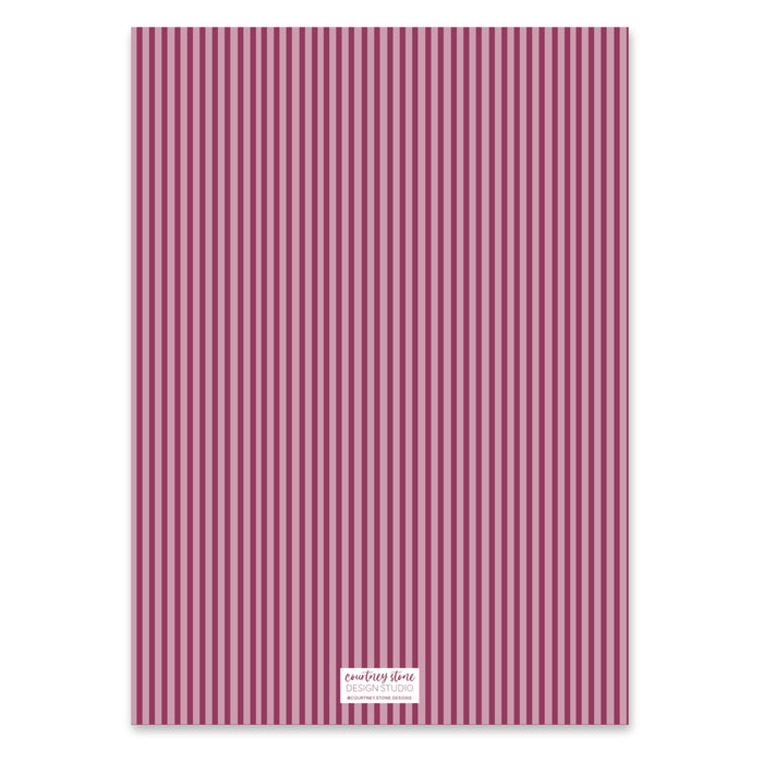 Evergreen Heirloom Holiday Card - Cranberry