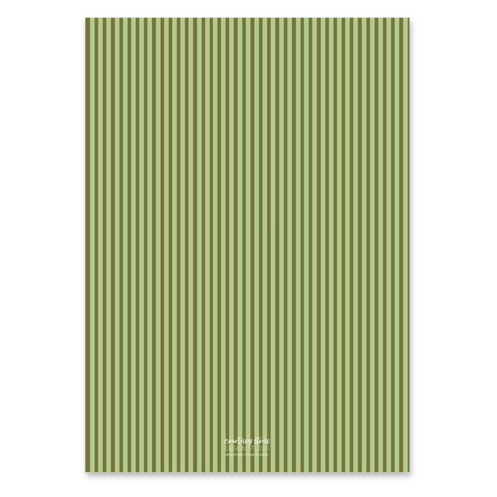 Pear Garland Holiday Card - Olive