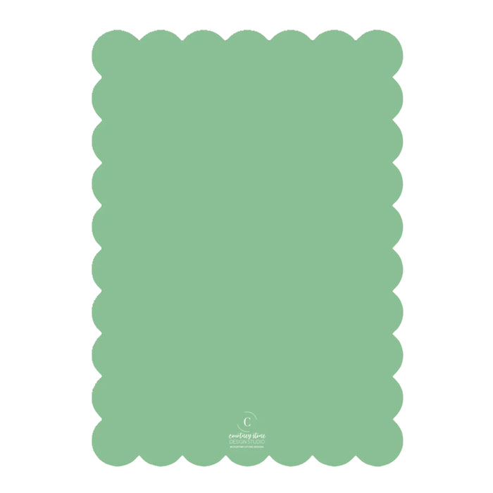 Scallop Trim Cut-Out New Years/Valentines Card