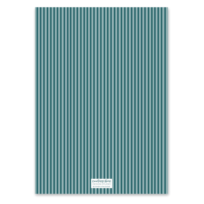 Evergreen Heirloom Holiday Card - Teal