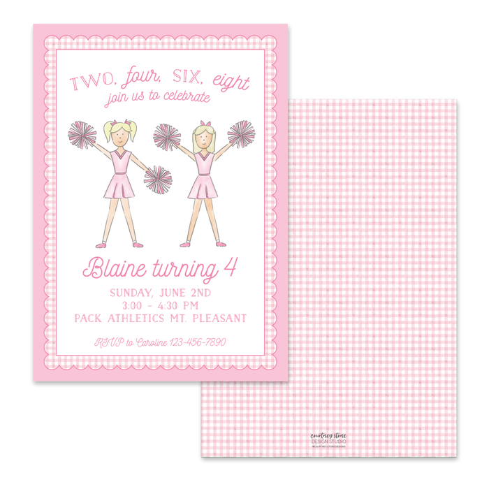 Cheer Birthday Invitation
