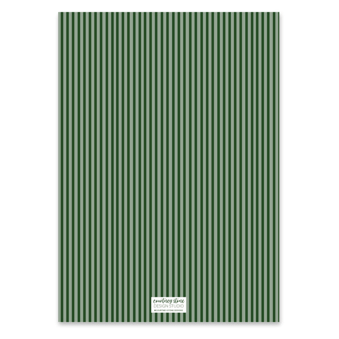 Evergreen Heirloom Holiday Card - Red