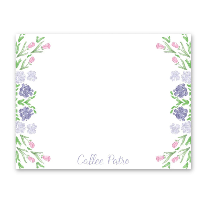 Lavender Hydrangea Stationery