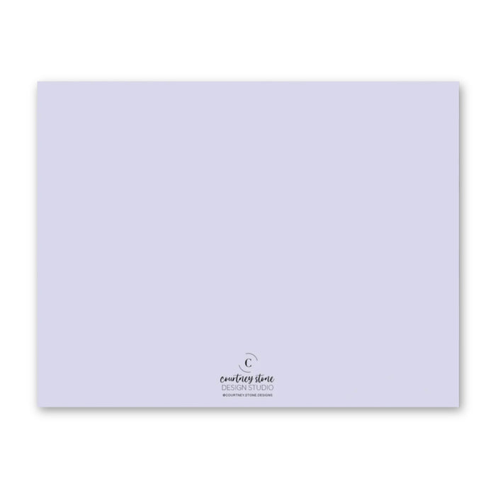 Lavender Hydrangea Stationery