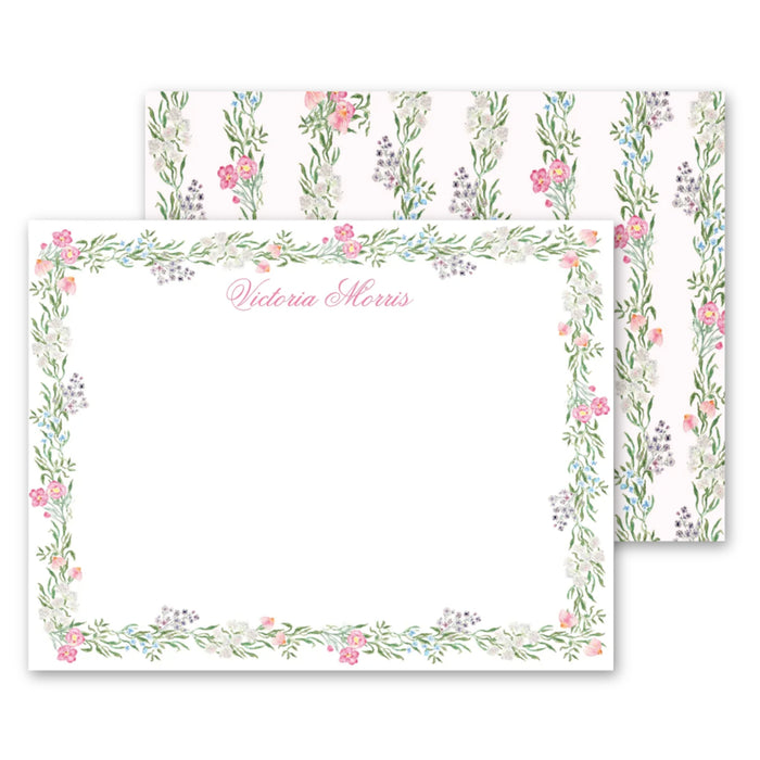Spring Floral Vine Stationery