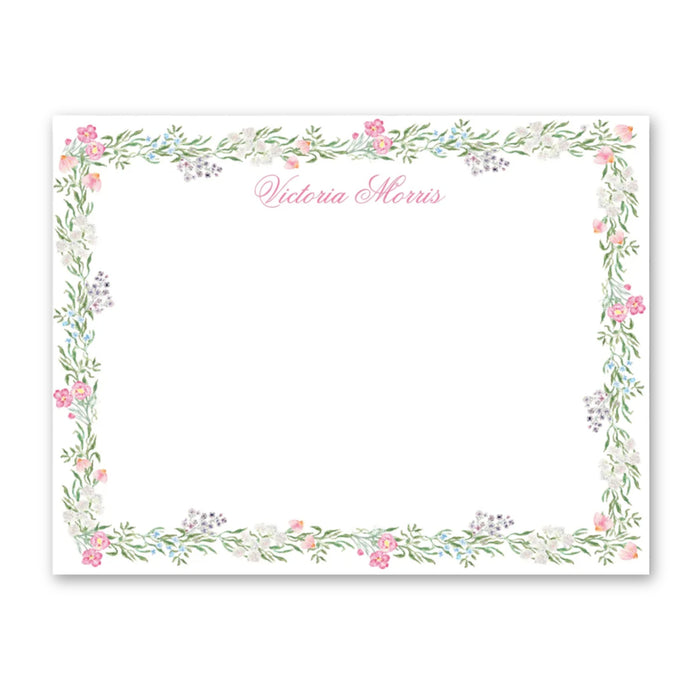Spring Floral Vine Stationery