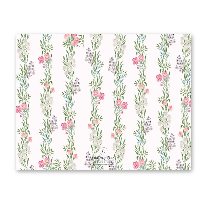 Spring Floral Vine Stationery