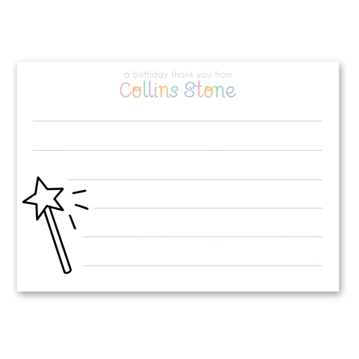 Children's Birthday Coloring Stationery - 5x7 Card