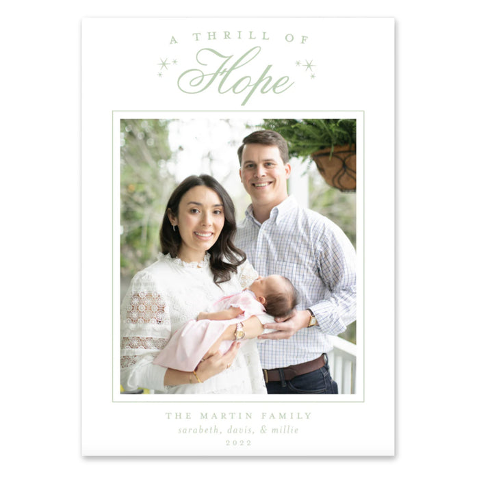 A Thrill of Hope Holiday Card