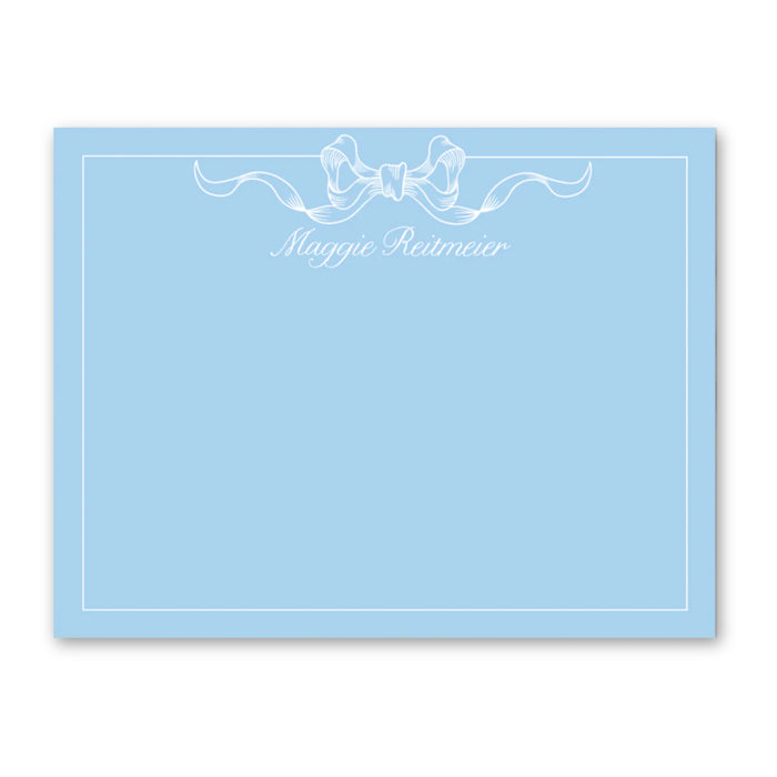 China Blue Bow Stationery