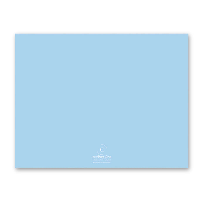 China Blue Bow Stationery