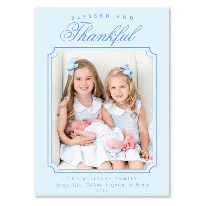 Blessed & Thankful Holiday Card