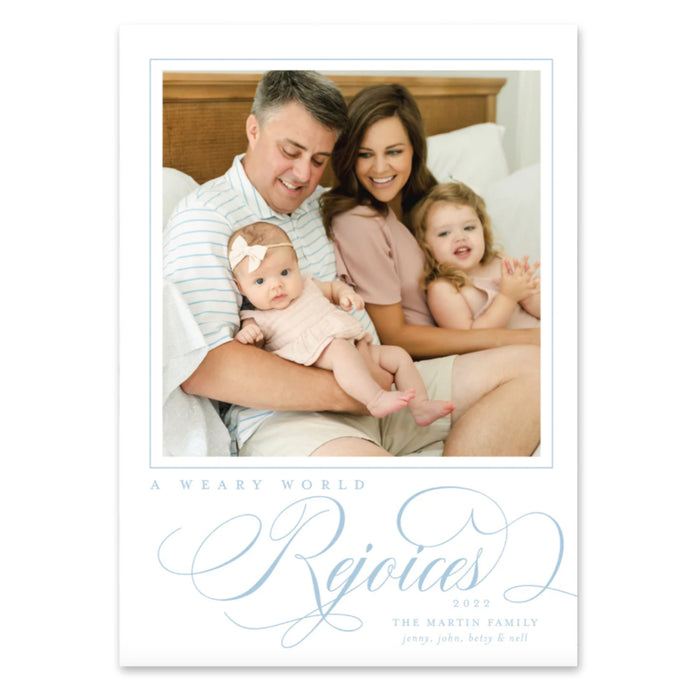 A Weary World Rejoices Holiday Card