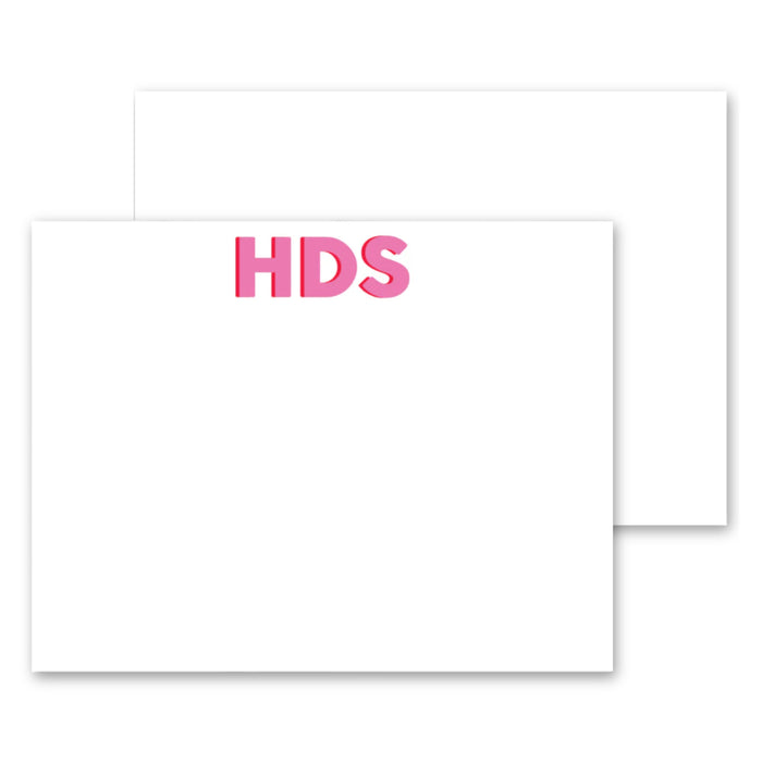 Block Letter Initial Stationery