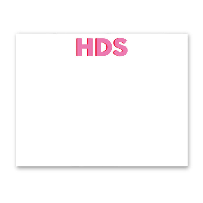 Block Letter Initial Stationery