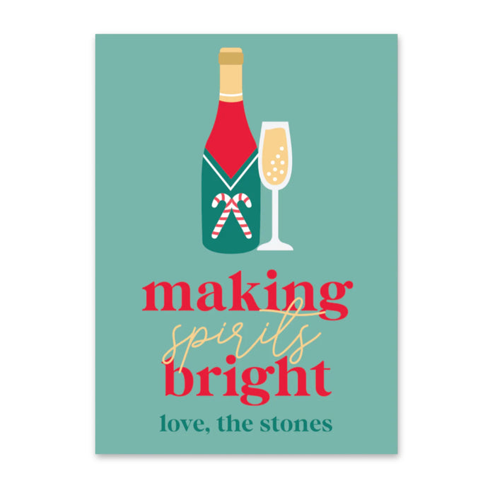 Making Spirits Bright Holiday Tag