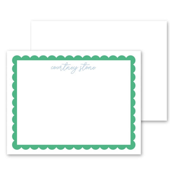 Scallop Border Stationery