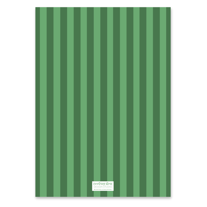 Decked in Bows Garland Holiday Card
