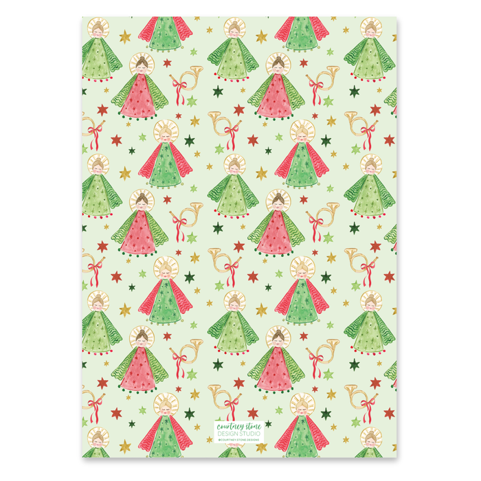 Green Angels Holiday Card