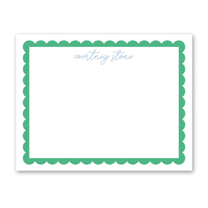 Scallop Border Stationery
