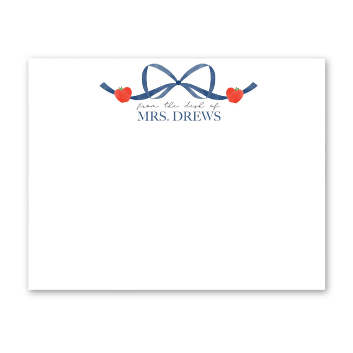 Apple Bow Stationery