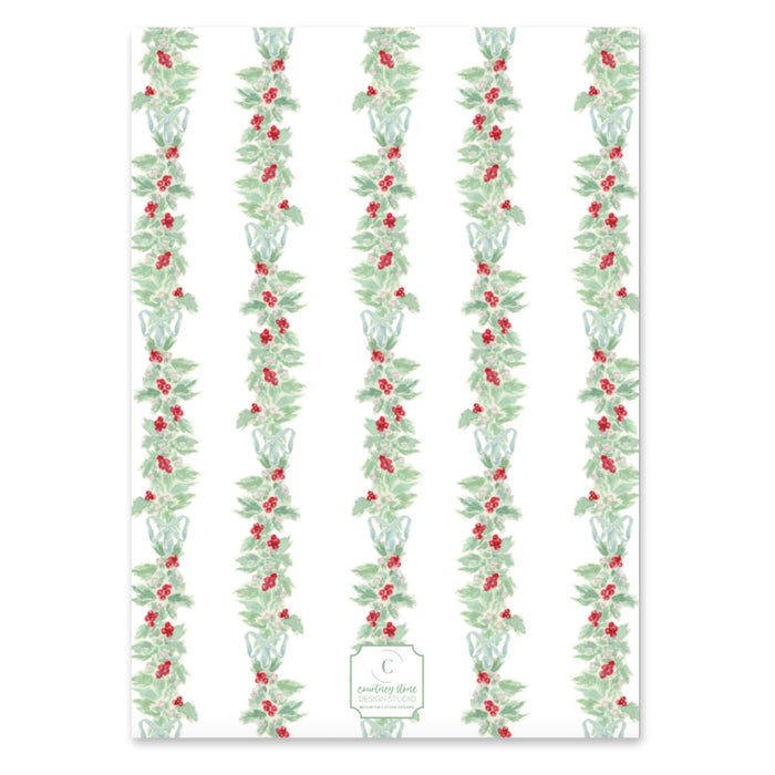 Garland of Holly Holiday Card